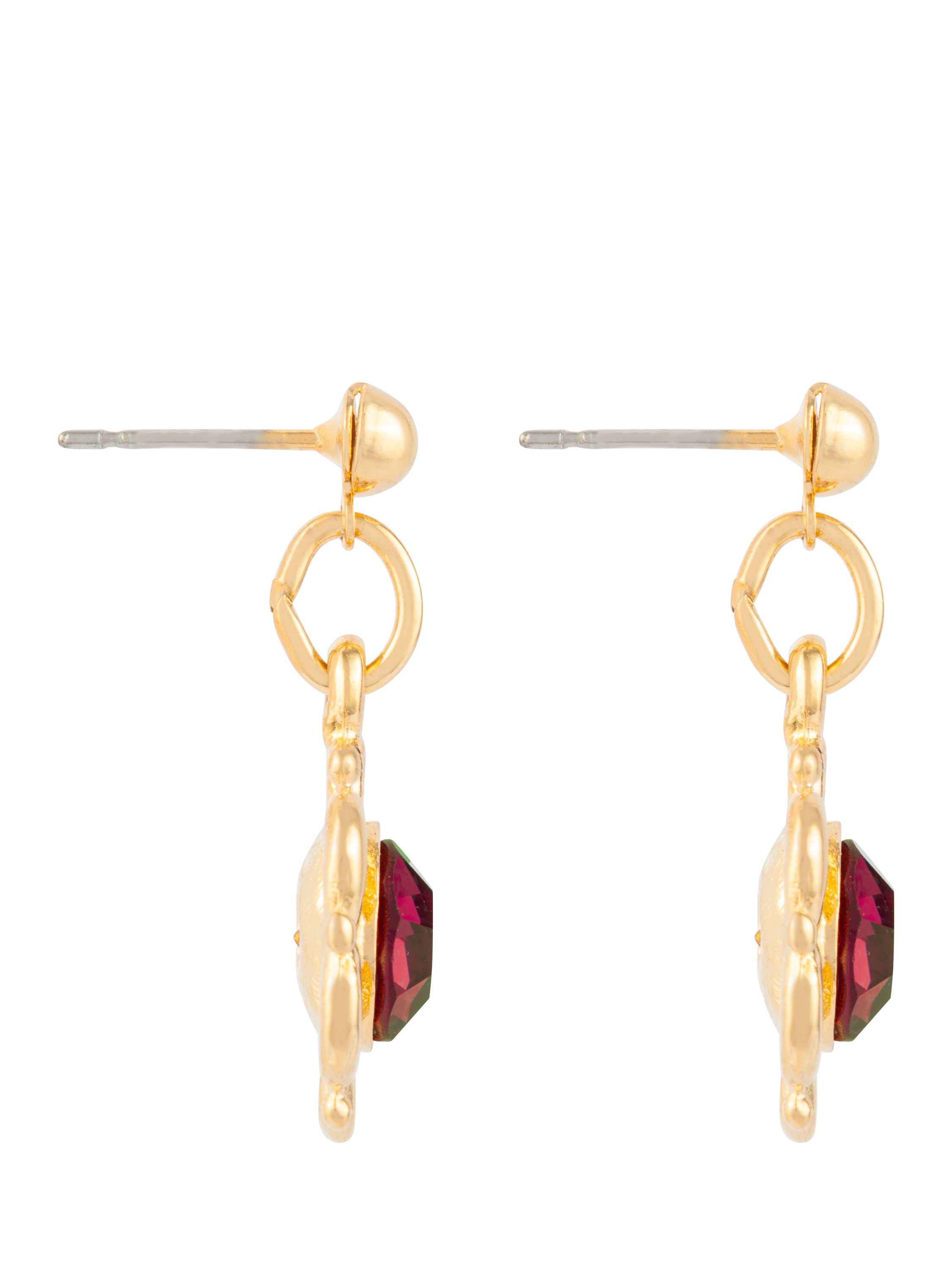 Product image 2 of 3, which shows Susan Caplan Pre-Loved Rediscovered Collection Swarovski Crystal Drop Earrings