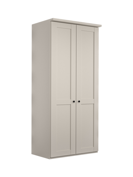 John Lewis Marlow 100cm Hinged Wardrobe, Champagne, Champagne