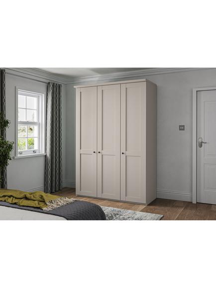 John Lewis Marlow 150cm Hinged Wardrobe, Champagne - view 2, Champagne