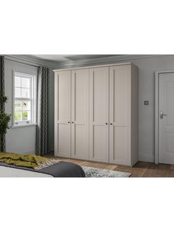 John Lewis Marlow 200cm Hinged Wardrobe, Champagne - view 2, Champagne