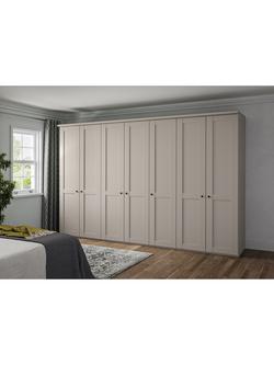 John Lewis Marlow 350cm Hinged Wardrobe, Champagne - view 2, Champagne