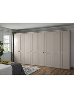 John Lewis Marlow 400cm Hinged Wardrobe, Champagne - view 2, Champagne