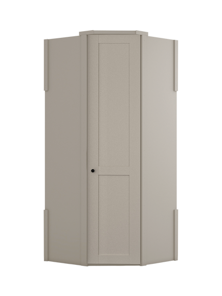 Marlow Hinged 1 Door Corner Unit, Champagne, Champagne