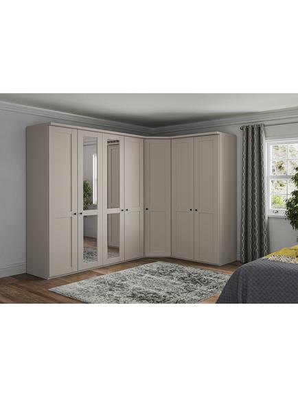 Marlow Hinged 1 Door Corner Unit, Champagne - view 2, Champagne