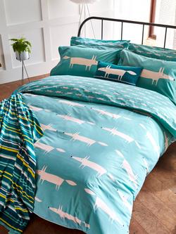 Scion Mr Fox Cotton Bedding - view 2, Blue