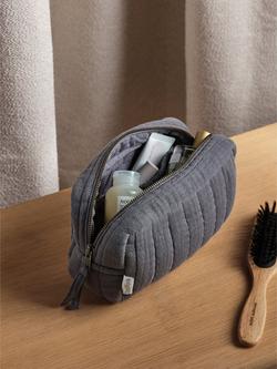 Bedfolk Dream Cotton Make-Up Bag - view 2, Ink