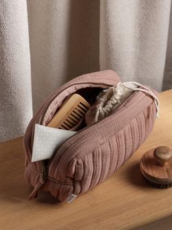 Bedfolk Dream Cotton Wash Bag, Rust