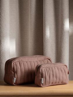 Bedfolk Dream Cotton Wash Bag - view 2, Rust