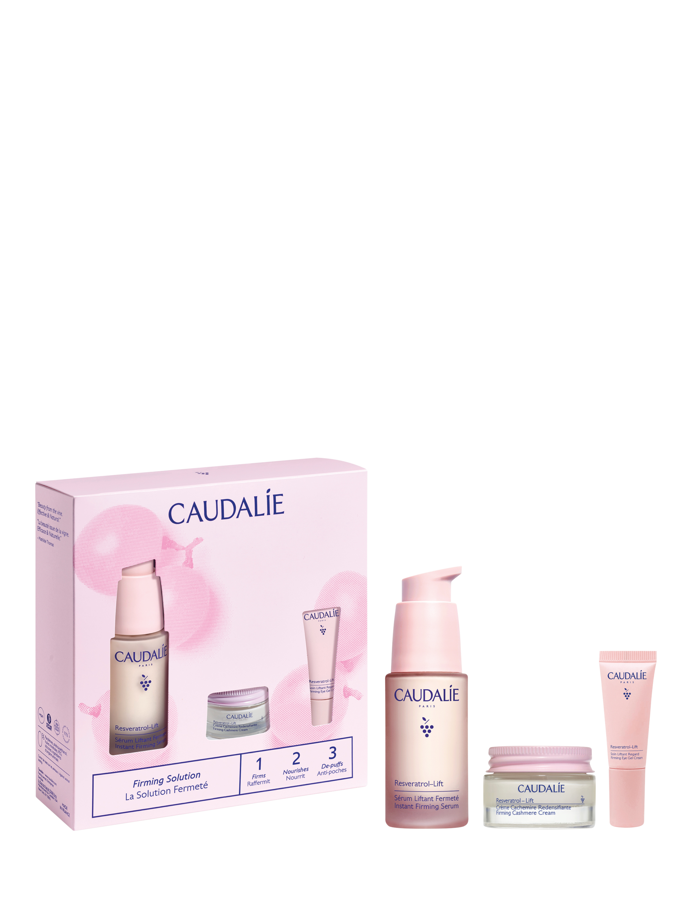 Product image 1 of 3, which shows Caudalie Resveratrol Lift Firming Edit Skincare Gift Set