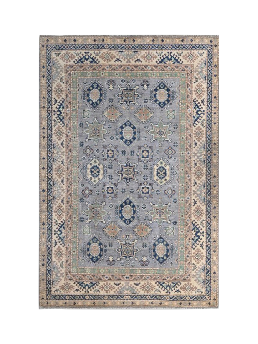 Gooch Oriental Kazak Rug, Grey, L241 x W166 cm