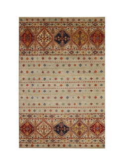 Gooch Oriental Khurjeen Rug, Blue, L184 x W122 cm, Grey