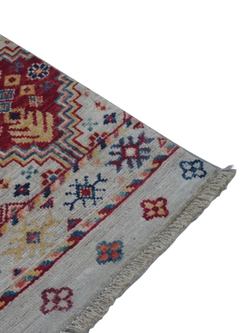 Gooch Oriental Khurjeen Rug, Blue, L184 x W122 cm - view 2, Grey