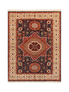 Gooch Oriental Mamluk Rug, Blue, L246 x W181 cm