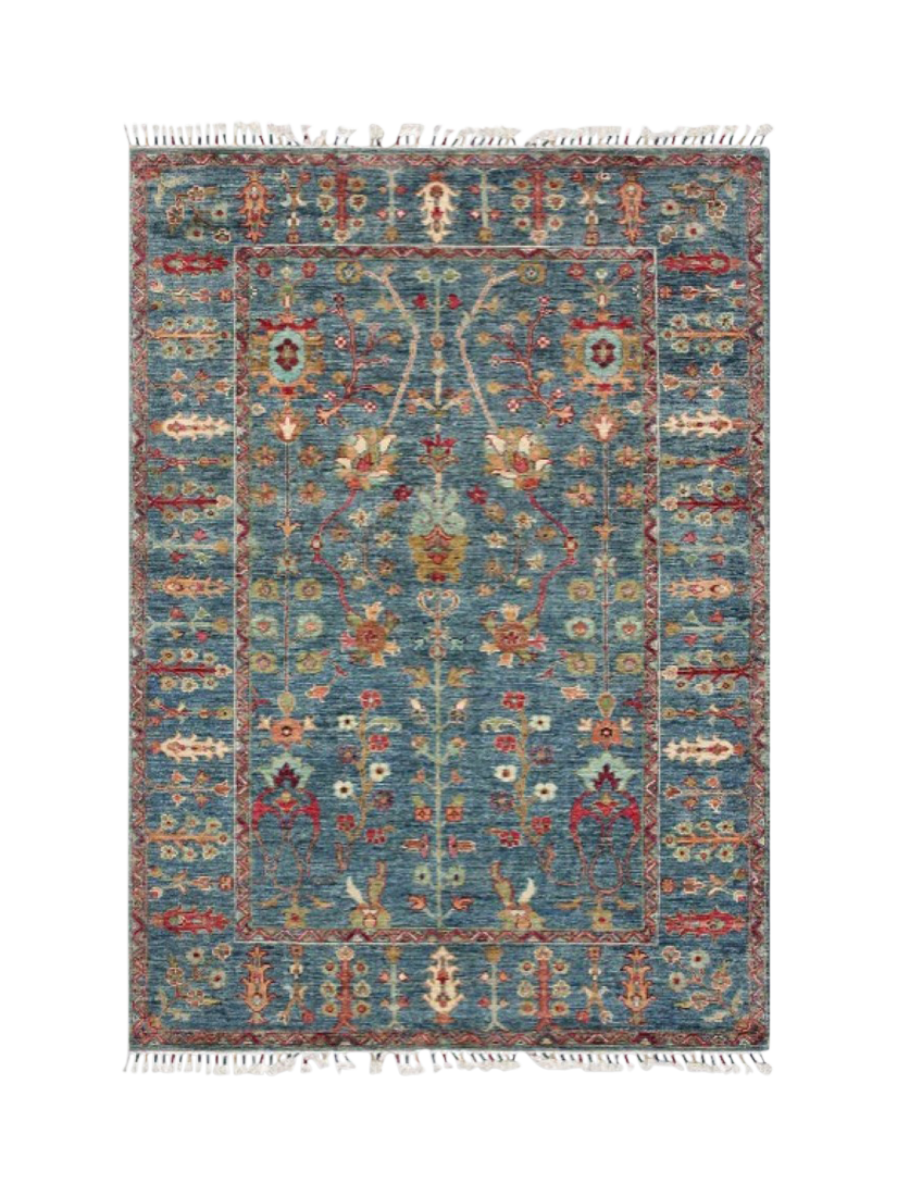 Gooch Oriental Sultani Rug, Blue, L177 x W125 cm