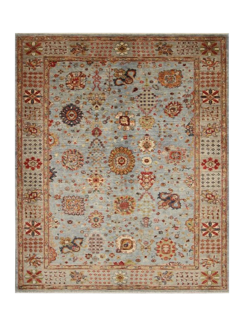 Gooch Oriental Sultani Rug, Blue, L234 x W174 cm