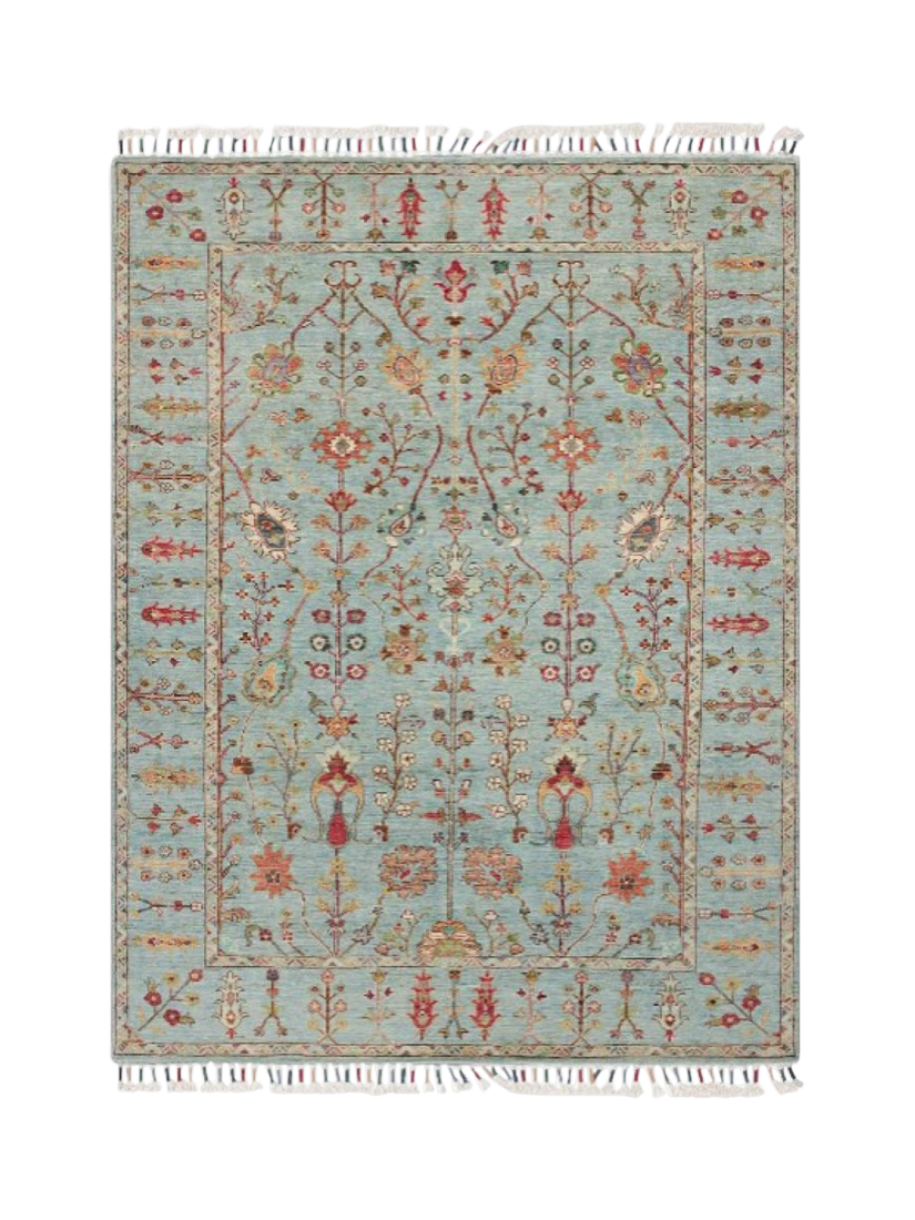 Gooch Oriental Sultani Rug, Blue, L235 x W177 cm
