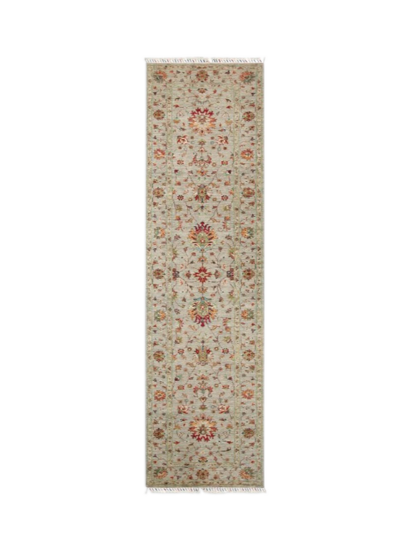 Gooch Oriental Sultani Runner Rug, Grey, L297 x W81 cm