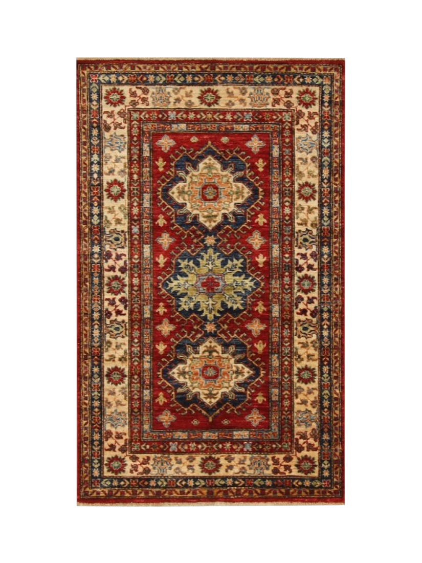 Gooch Oriental Supreme Kazak Rug, Red, L144 x W101 cm