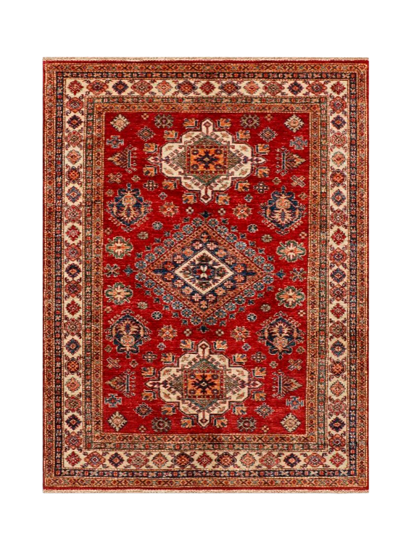 Gooch Oriental Supreme Kazak Rug, Red, L197 x W148 cm