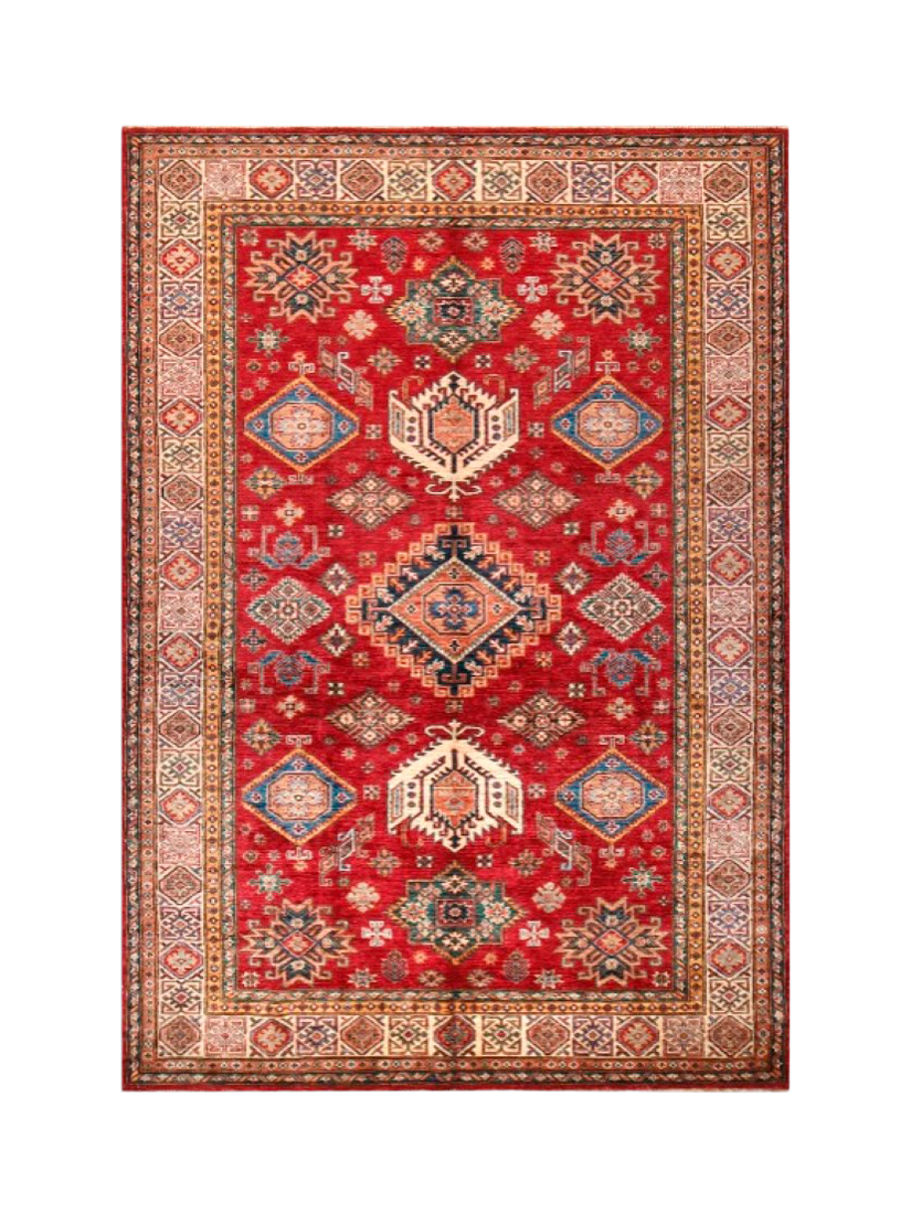 Gooch Oriental Supreme Kazak Rug, Red, L261 x W180 cm
