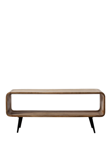 Swoon Harring TV Unit, Natural/Black, Natural Black