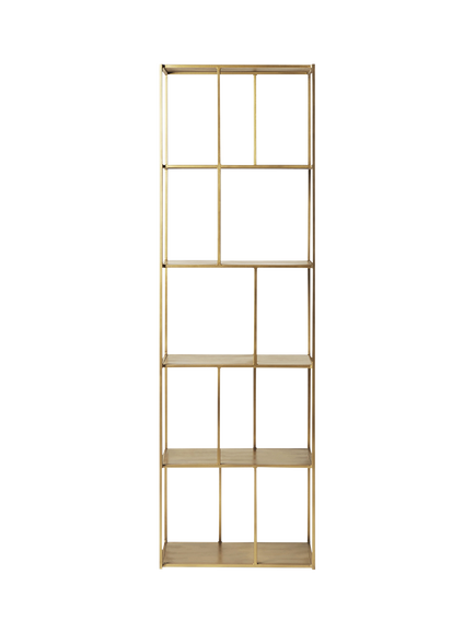 Swoon Aero Shelving Unit, Brass, Brass