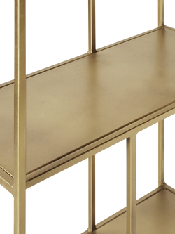 Swoon Aero Shelving Unit, Brass - view 2, Brass