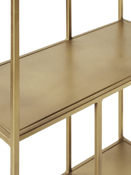 Swoon Aero Shelving Unit, Brass - view 2, Brass