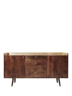 Swoon Fresco Sideboard, Brown/Brass, Brown Brass