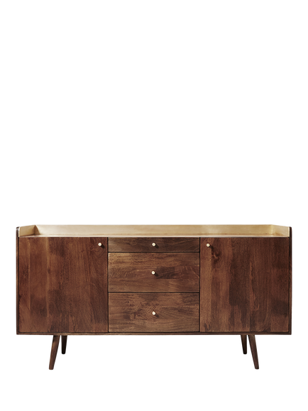 Swoon Fresco Sideboard, Brown/Brass, Brown Brass