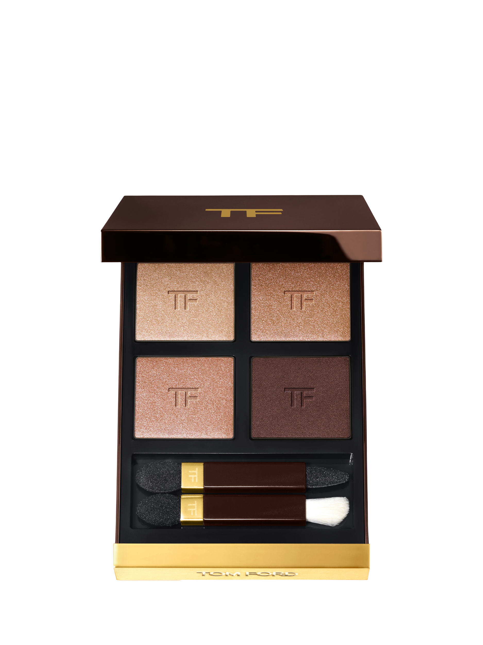 Product image 1 of 8, which shows TOM FORD Runway Look Eye Colour Quad, 48 Peach Glamour