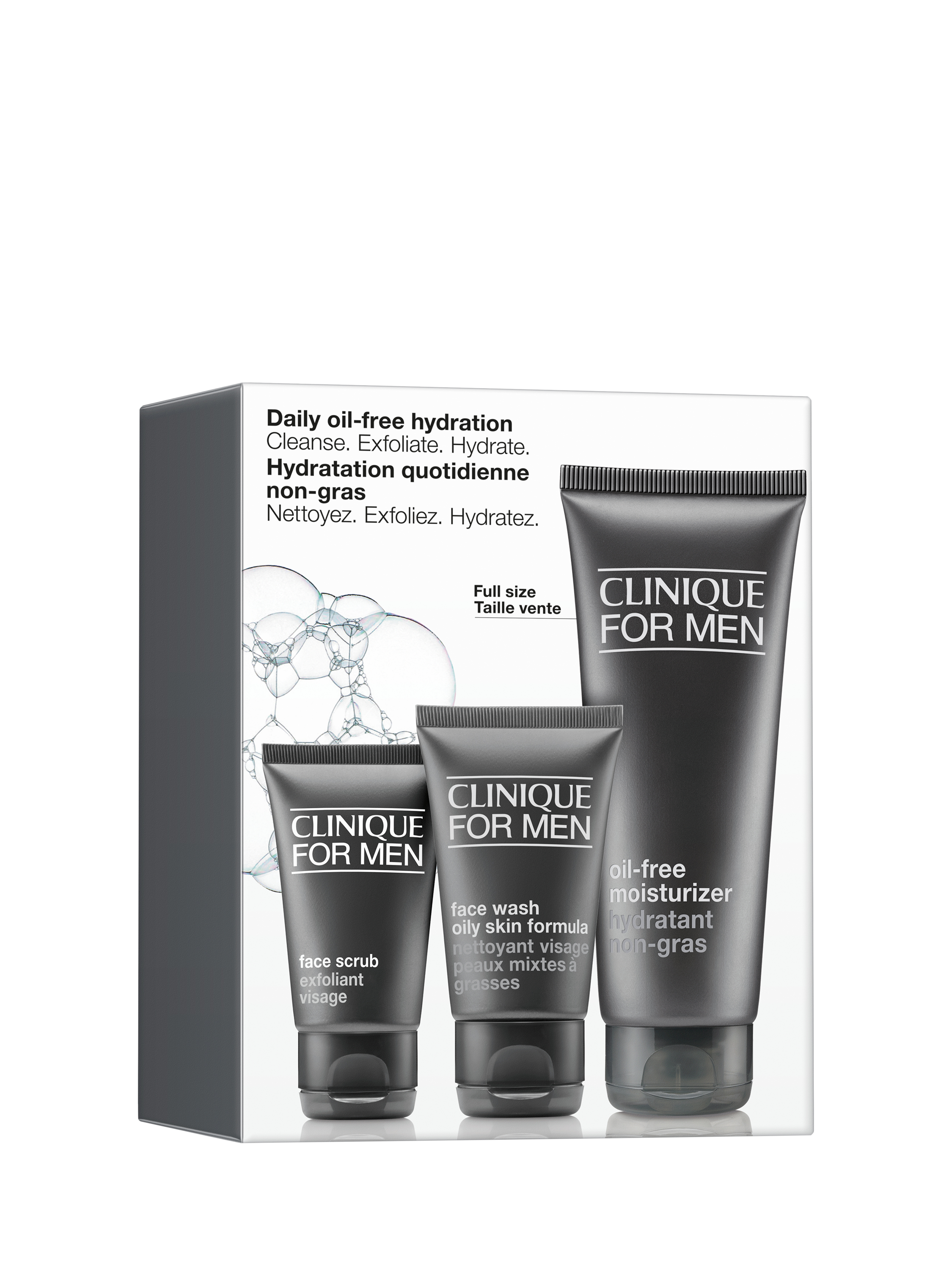 Product image 1 of 3, which shows Clinique For Men Daily Oil-Free Hydration Skincare Gift Set