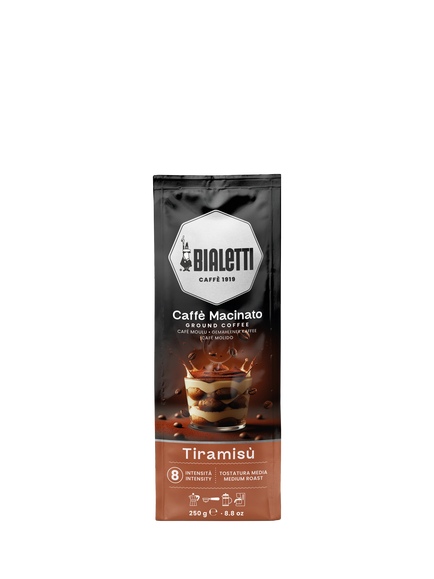 Bialetti Moka Tiramisu Ground Coffee, 250g, Multi