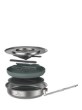 Stanley Wildfare Camping Stainless Steel Outdoor Frying Pan Cook & Dine Set, 9 Piece