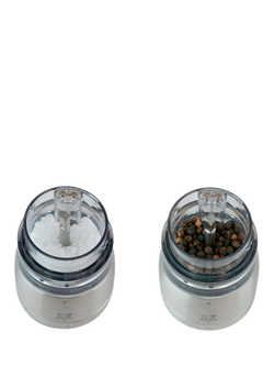 Peugeot Daman Electric u'Select Salt & Pepper Mill Set, Chocolate - view 2, Chocolate