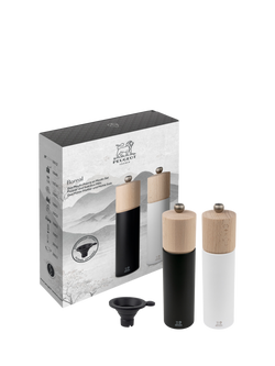 Peugeot Boreal Salt & Pepper Mill Set, Black/White - view 2, Black And White