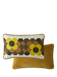 Orla Kiely Retro Flower Stripe Cushion, Dune
