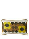 Orla Kiely Retro Flower Stripe Cushion, Dune
