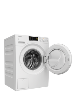 Miele WWA120WCS Freestanding Washing Machine, 8kg Load, 1400rpm Spin, Lotus White - view 2, Lotus White