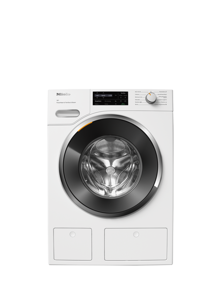 Miele WWJ880 Freestanding Washing Machine, 9kg Load, 1600rpm Spin, Lotus White, Lotus White