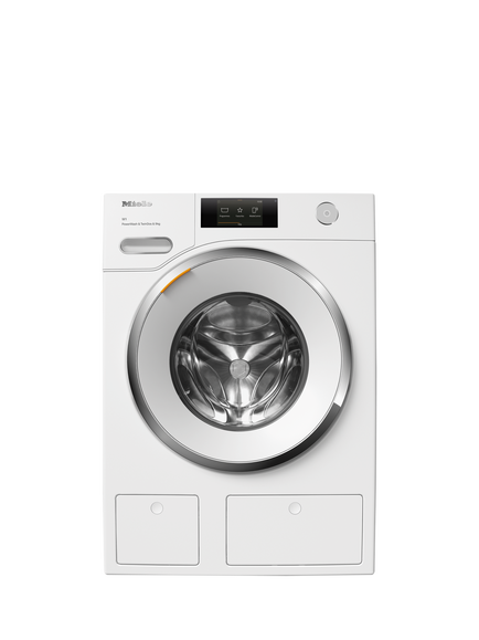 Miele WWR860WPS Freestanding Washing Machine, 9kg Load, 1600rpm Spin, Lotus White, Lotus White