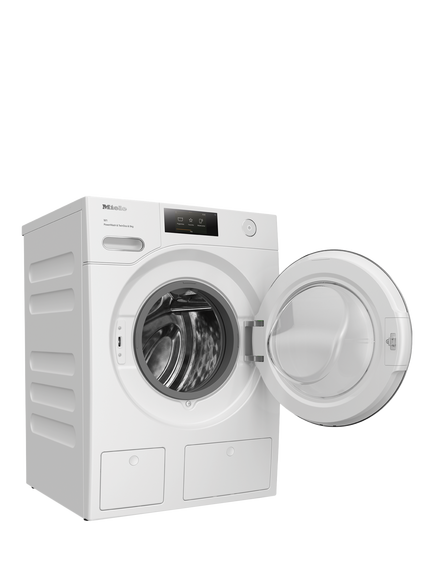 Miele WWR860WPS Freestanding Washing Machine, 9kg Load, 1600rpm Spin, Lotus White - view 2, Lotus White