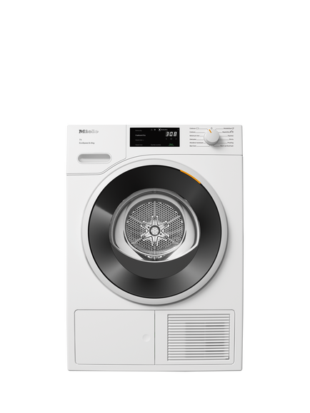 Miele TWC640WP Freestanding Heat Pump Tumble Dryer, 8kg Load, Lotus White, Lotus White