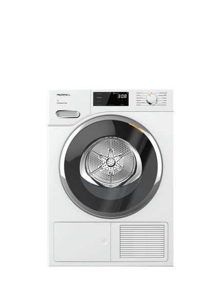 Miele TWH780WP Freestanding Heat Pump Tumble Dryer, 9kg Load, Lotus White, Lotus White