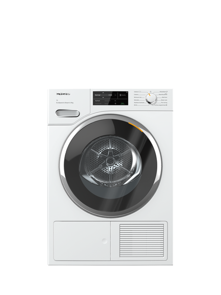 Miele TWL780WP Freestanding Heat Pump Tumble Dryer, 9kg Load, Lotus White, Lotus White