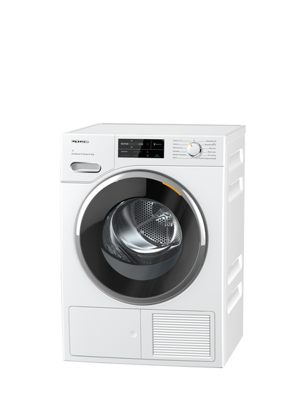 Miele TWL780WP Freestanding Heat Pump Tumble Dryer, 9kg Load, Lotus White - view 2, Lotus White