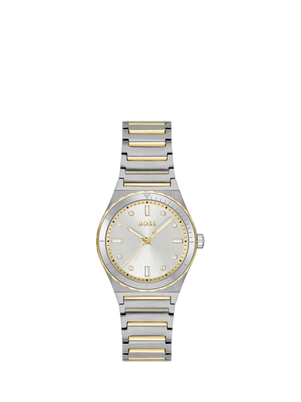 BOSS 1502790 Women's Candor Sport Crystal Bracelet Strap Watch, Gold And Silver