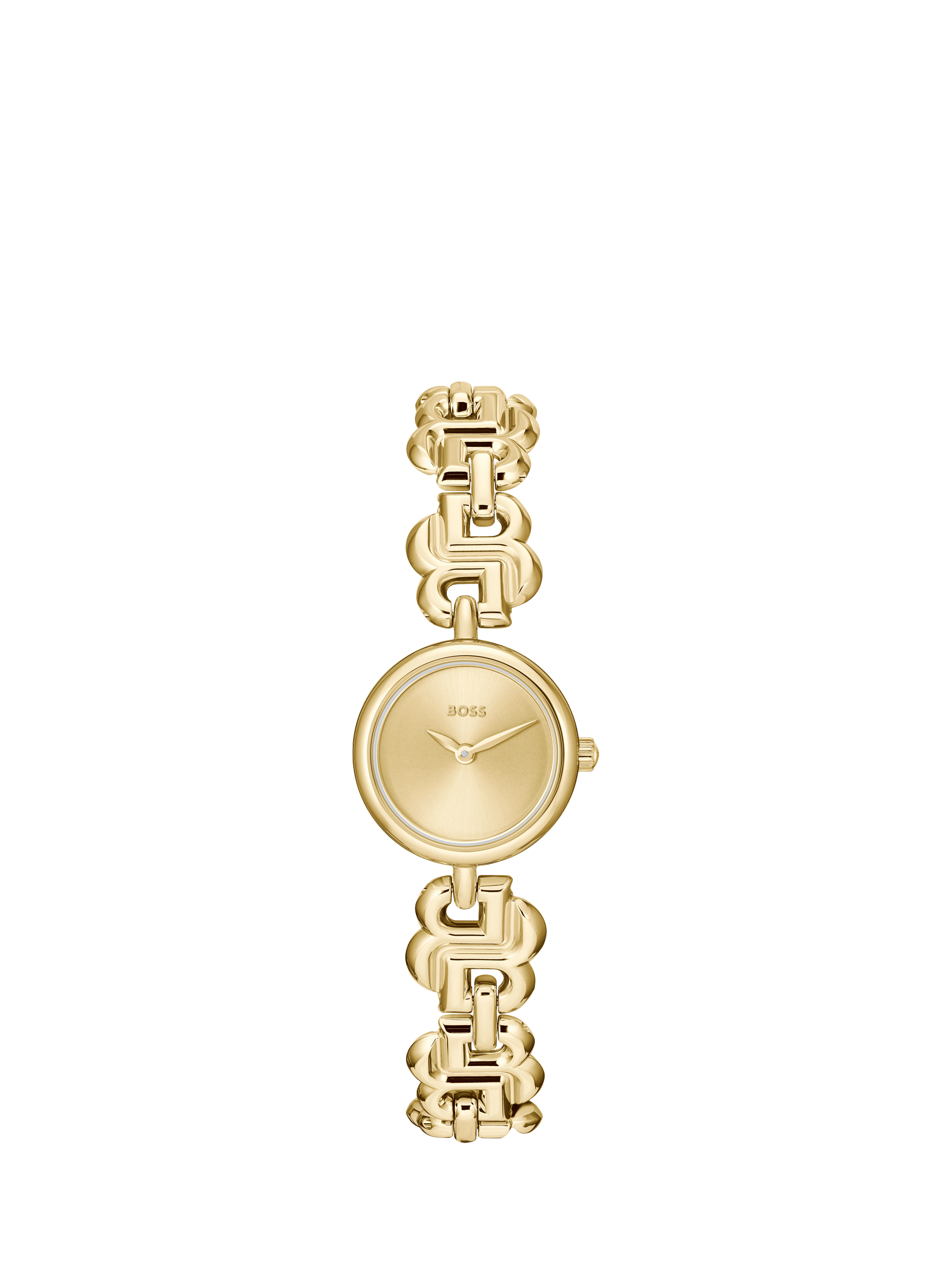 Product image 1 of 7, which shows BOSS 1502794 Women's Double B Bracelet Strap Watch, Gold