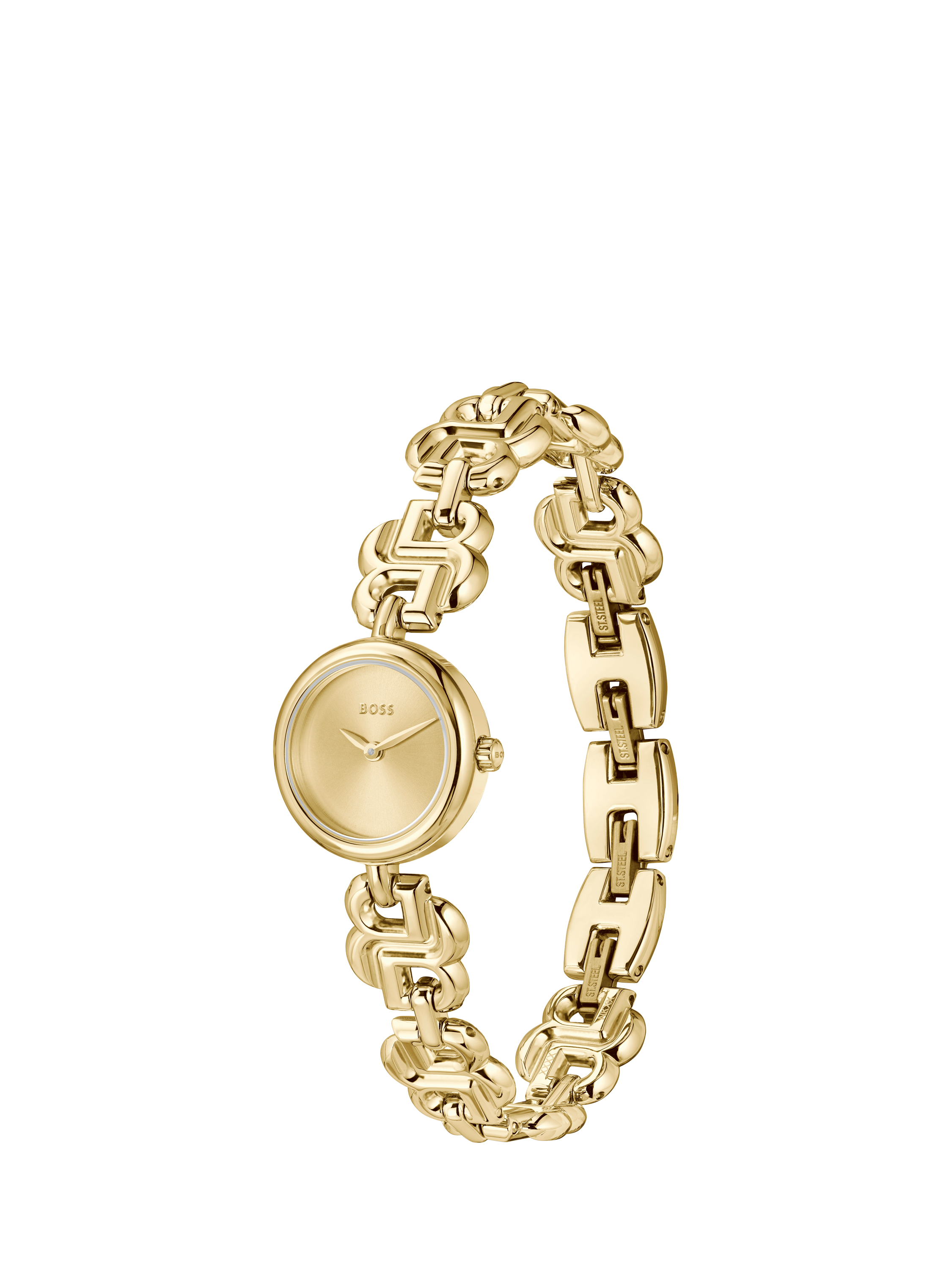 Product image 4 of 7, which shows BOSS 1502794 Women's Double B Bracelet Strap Watch, Gold