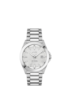BOSS 1514176 Men's Strike Date Bracelet Strap Watch, Silver, Silver